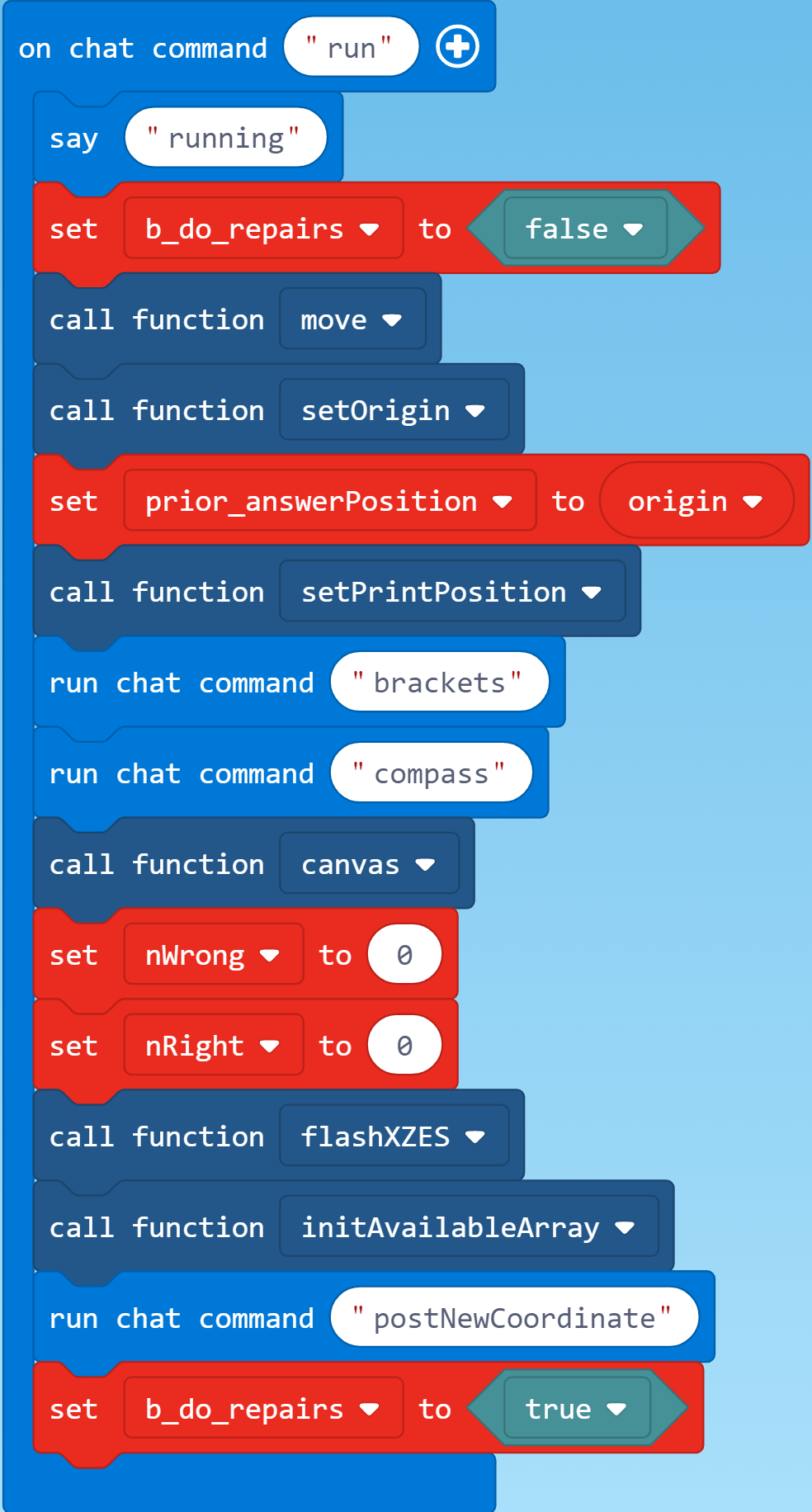 run code We Code MakeCode