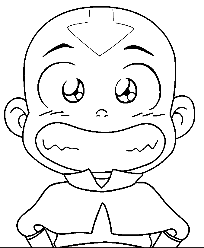 Avatar Aang Coloring Pages