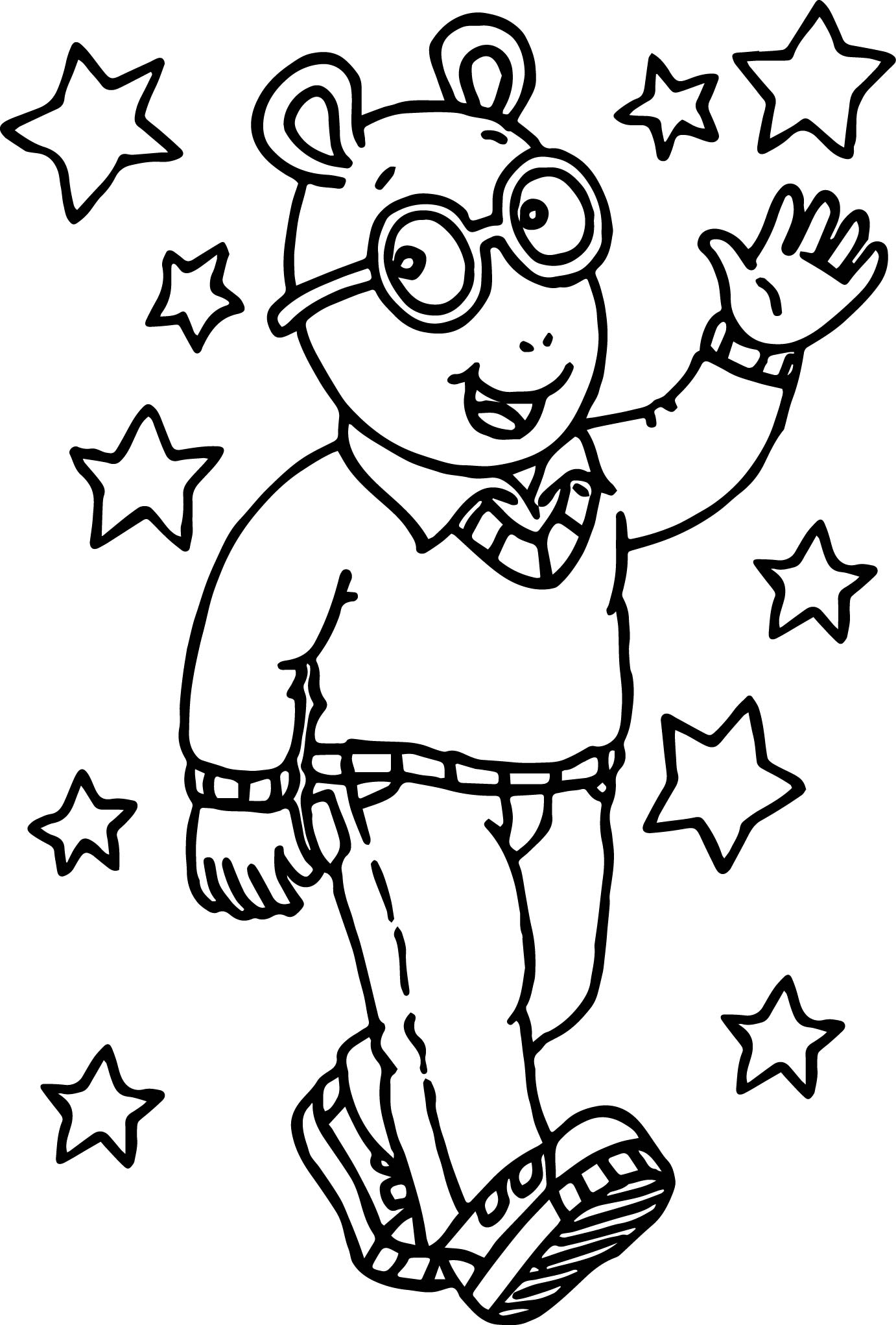 Arthur Star Coloring Page