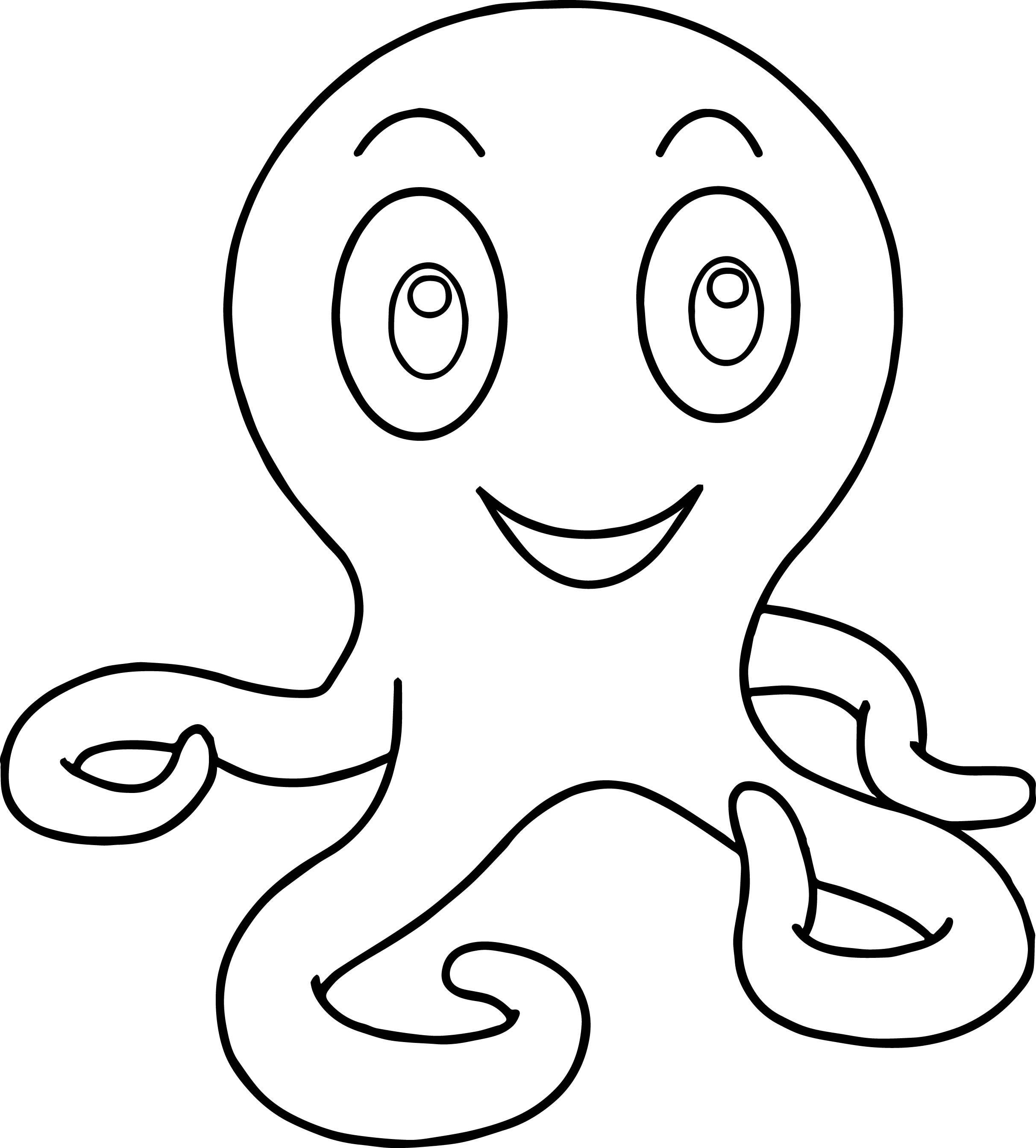Preschool Octopus Coloring Pages Coloring Pages