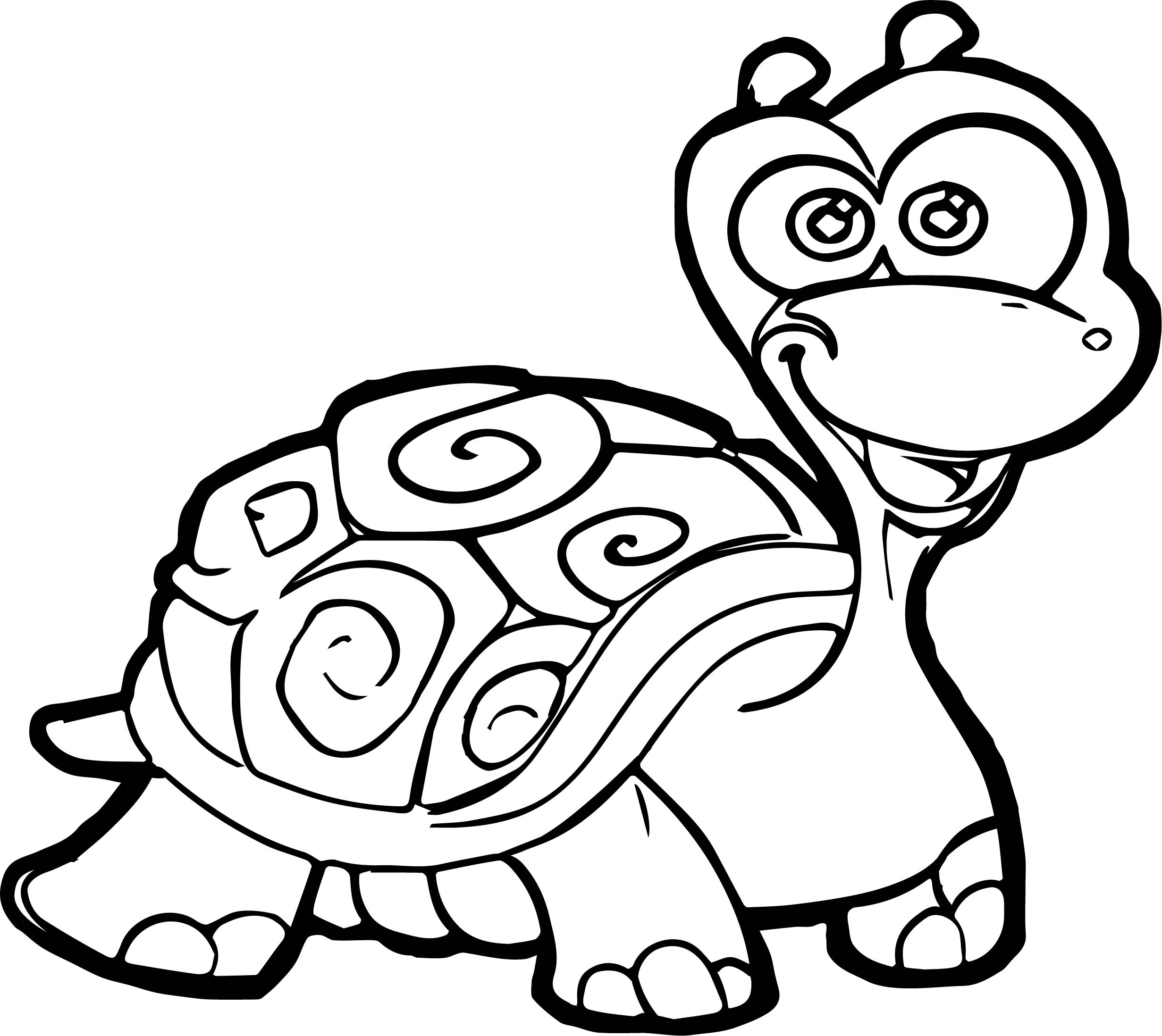 Cartoon Turtle Coloring Pages Ninja Sheets Turt Klubfogyas
