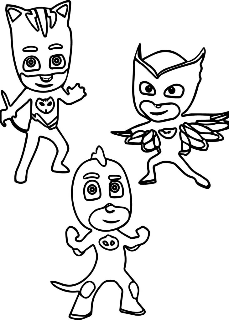 Pj Masks Printable Coloring Page