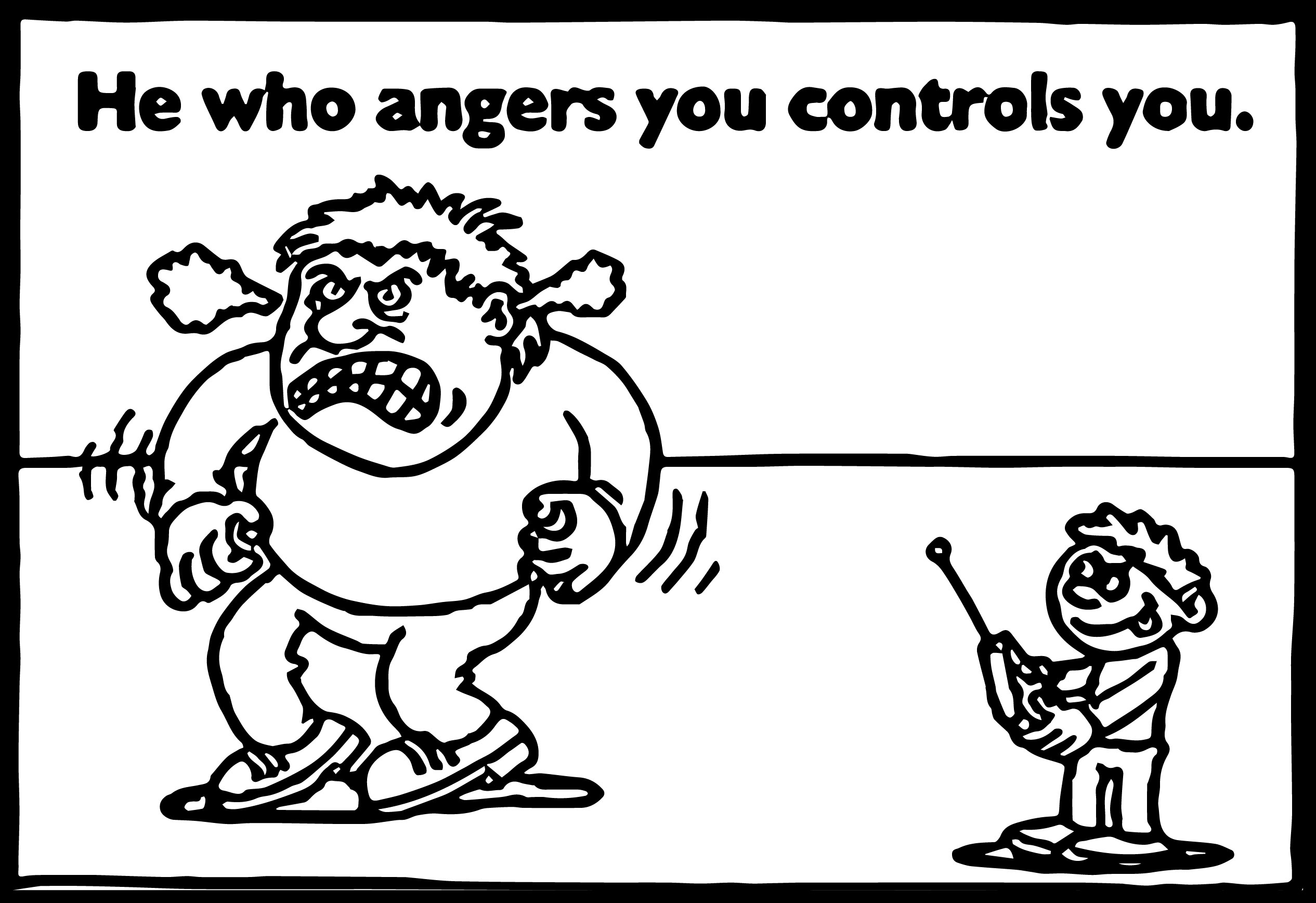 Anger Management Coloring Pages Printable Activity.