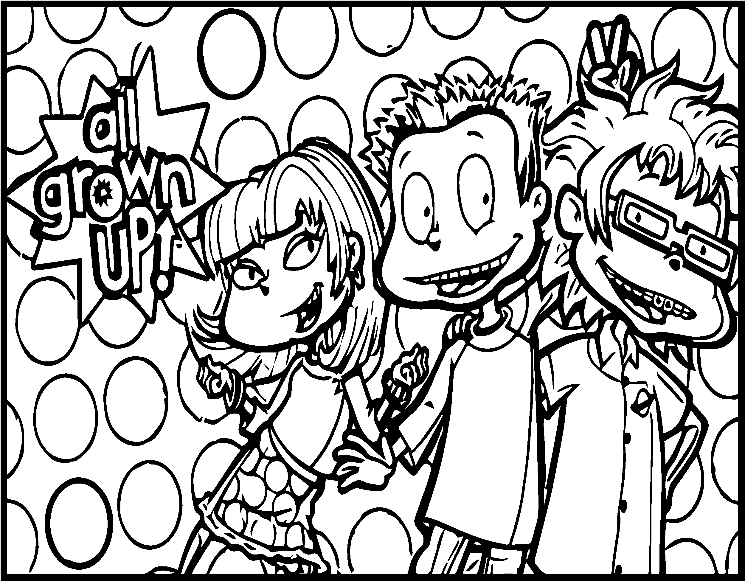 All Grown Up President Three Friends Coloring Page All Grown Up President Three Friends Coloring Page