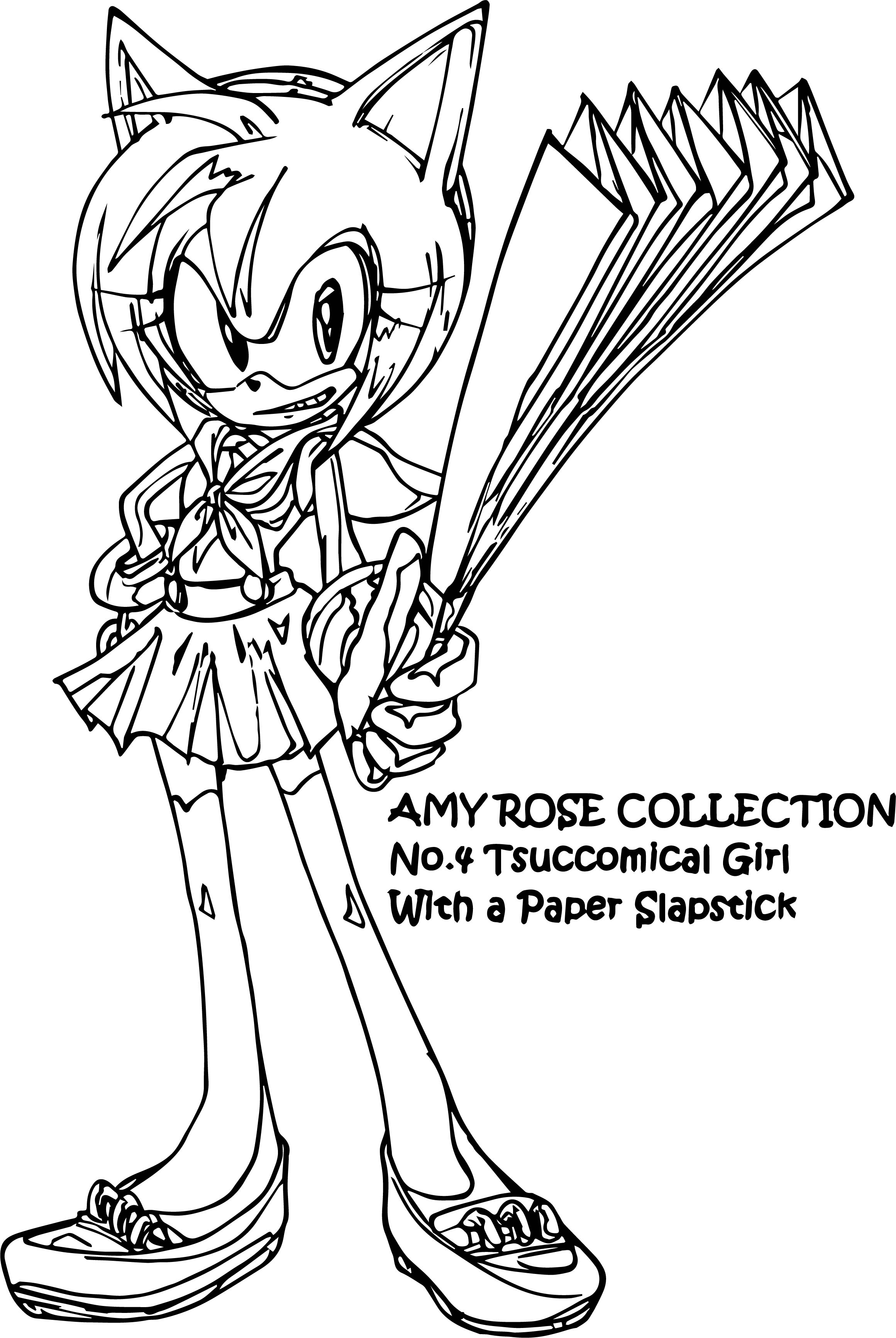 Amy Rose From Sonic The Hedgehog Series Coloring Page Unicorn Images