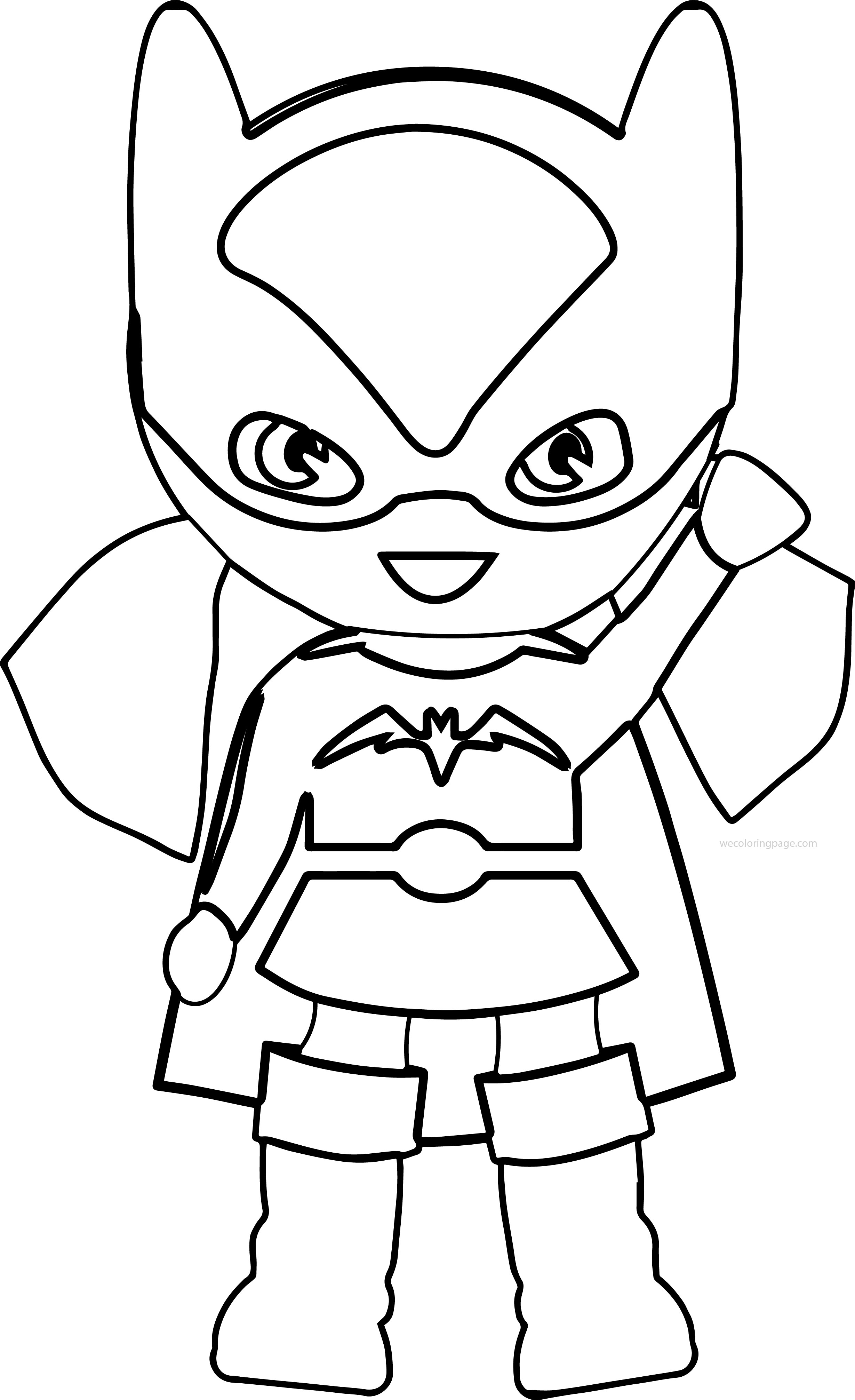 Bat Girl Coloring Page