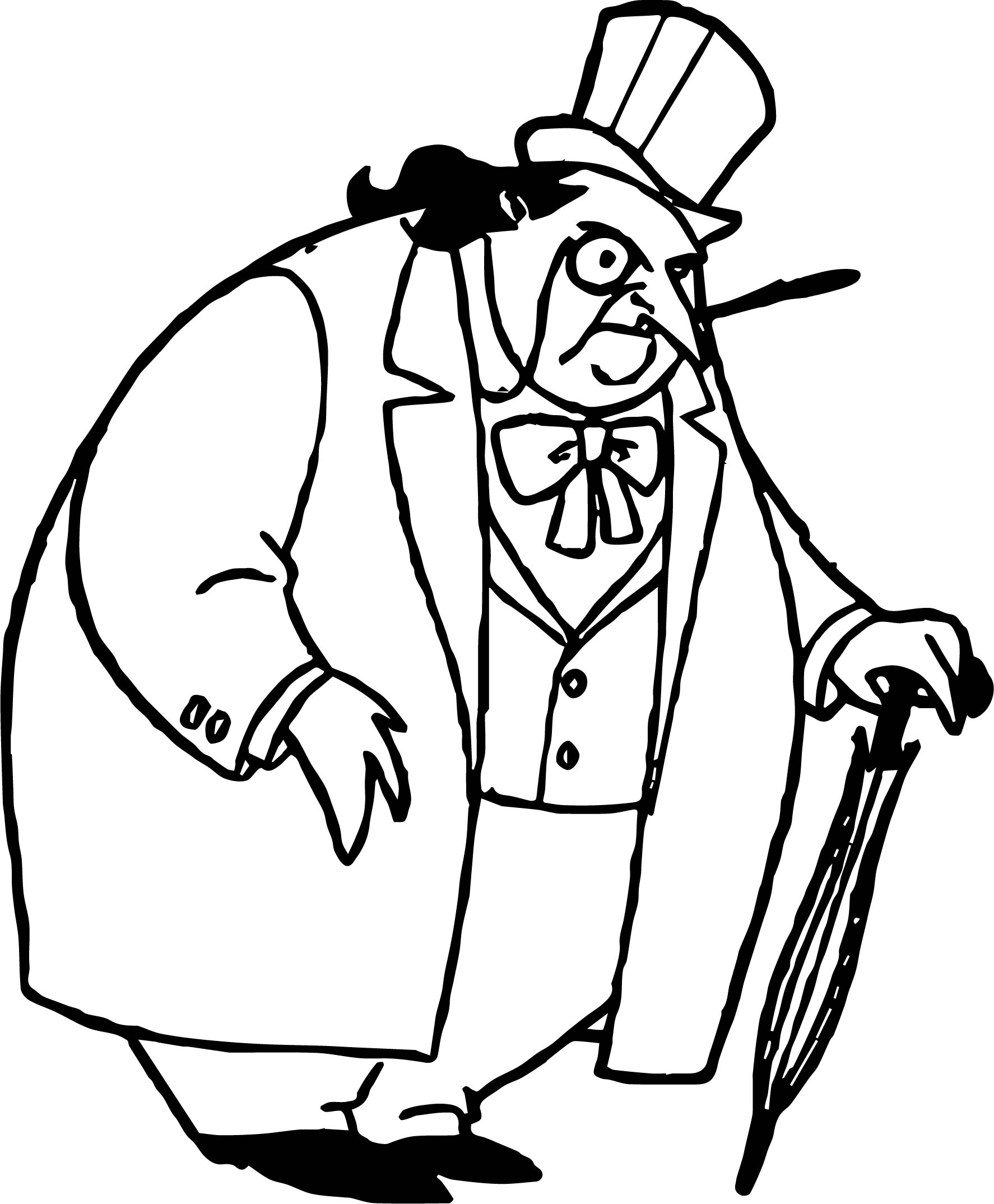 Batman Penguin Coloring Page