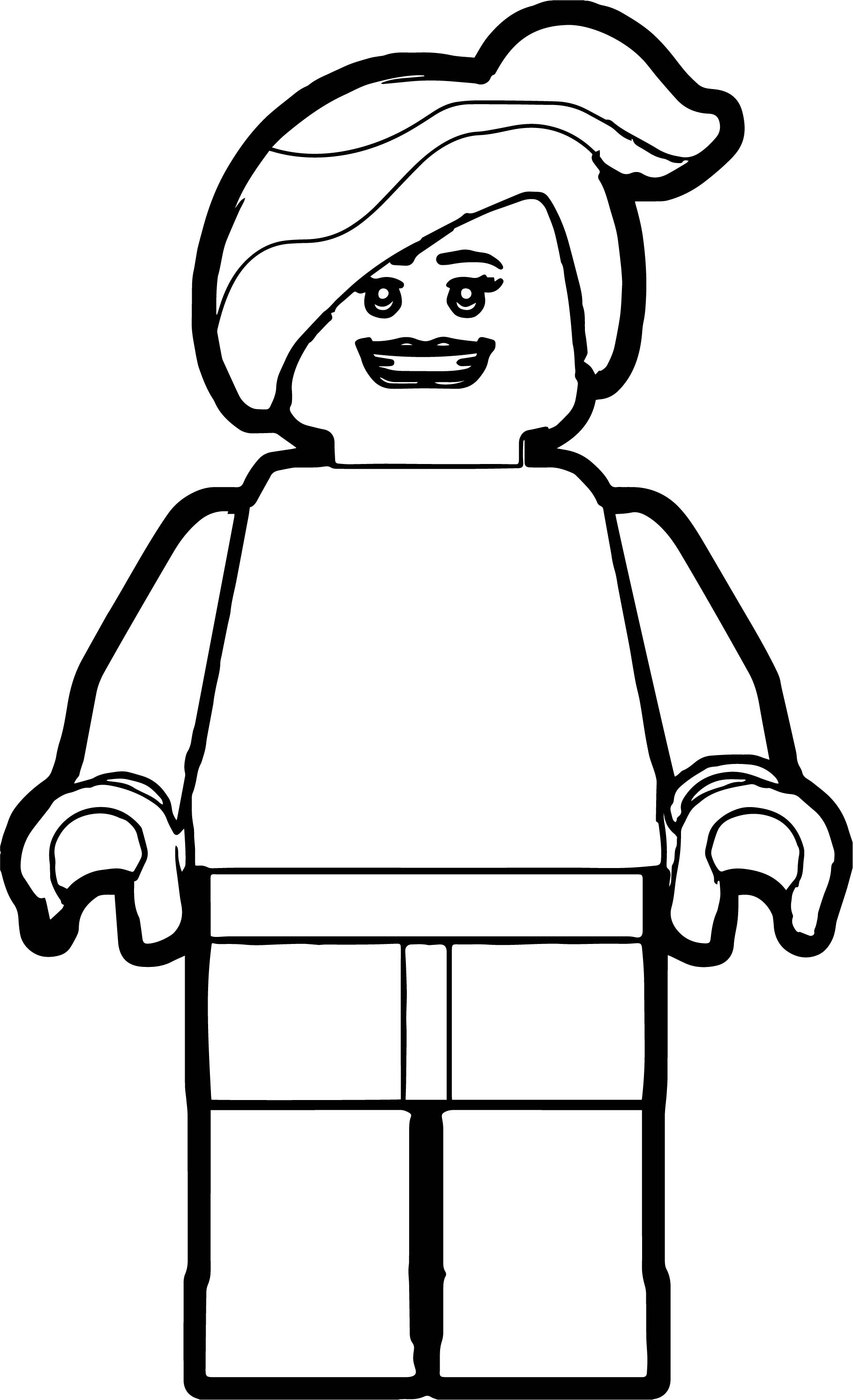 Lego Woman Coloring Page