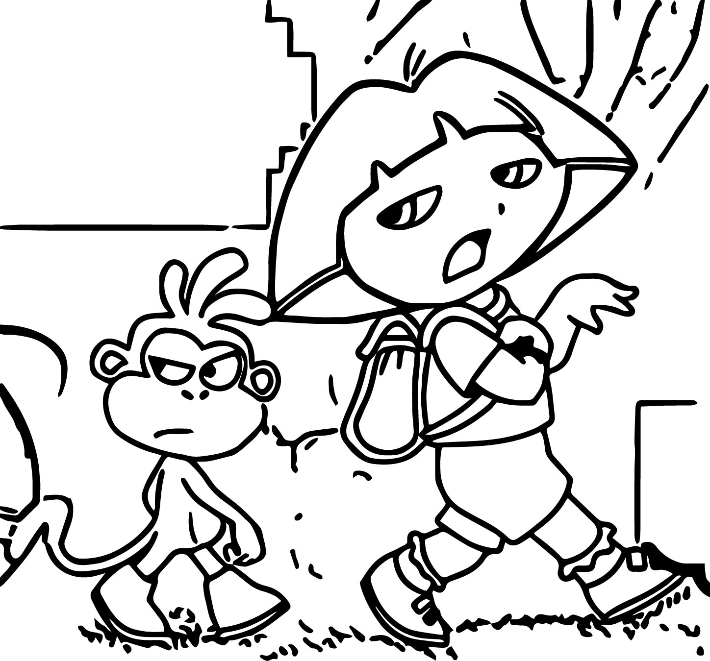 Dora The Explorer Coloring Page 04