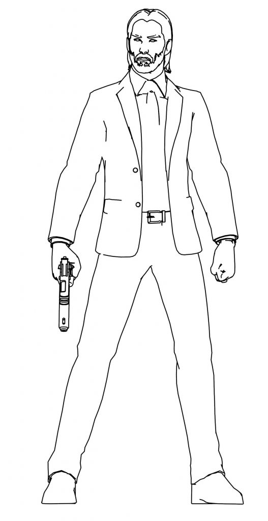 John Wick Coloring Page