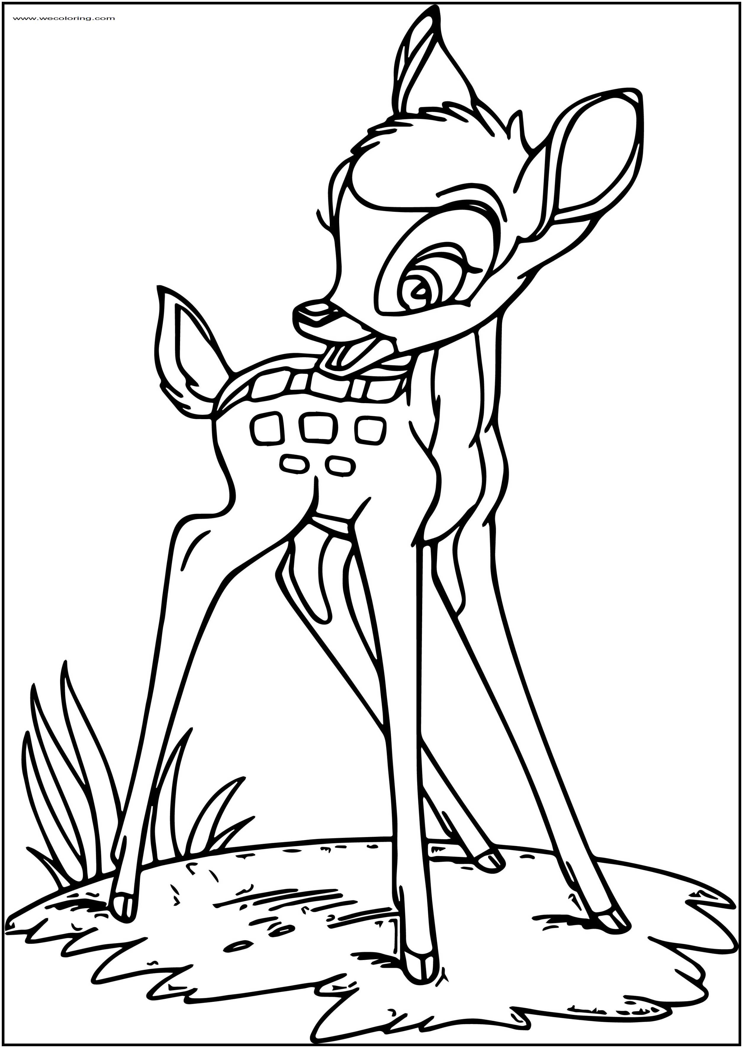 Perfect Bambi Free Printable Coloring Pages - Wecoloringpage.com