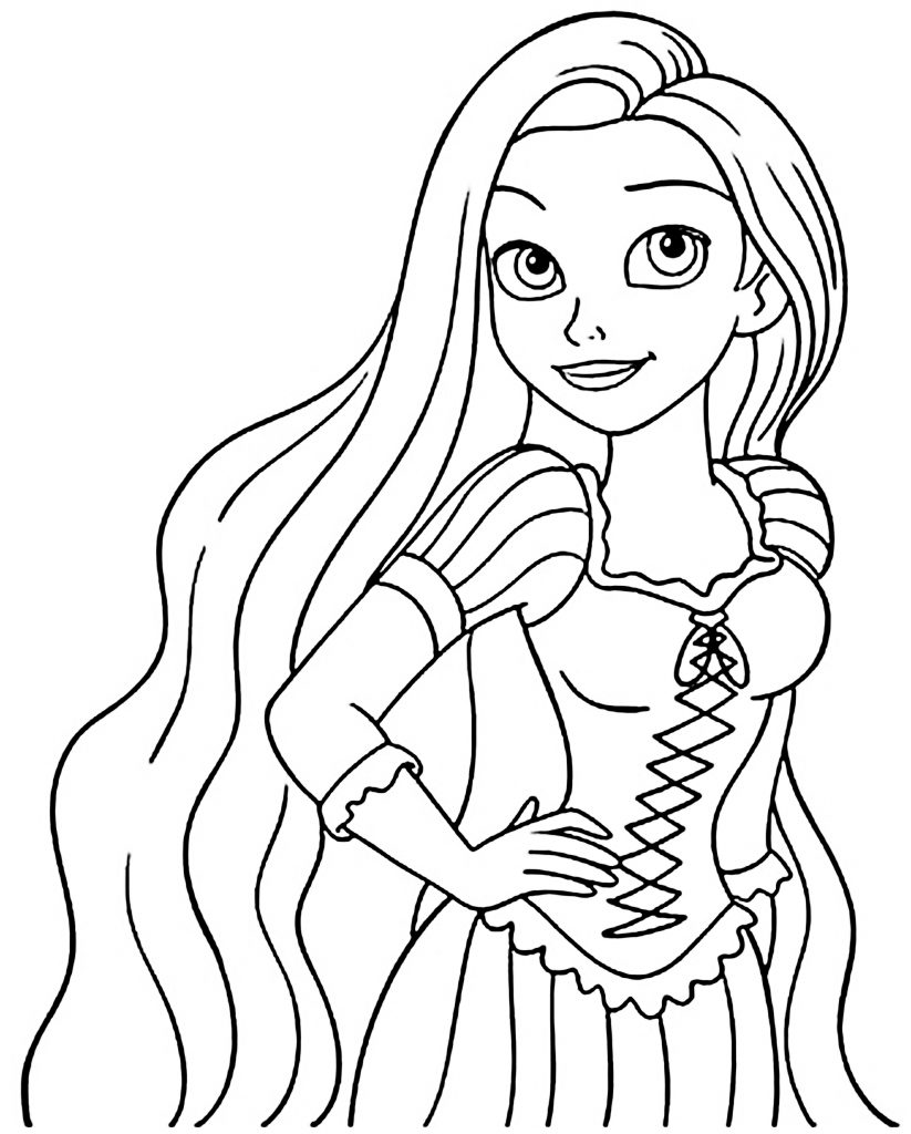 Tangled Coloring Page 12