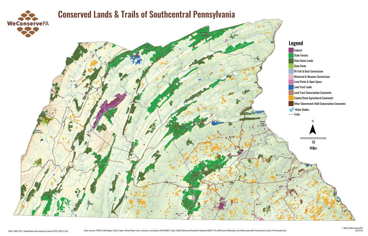 New Maps Show Conservation’s Footprint on PA WeConservePA