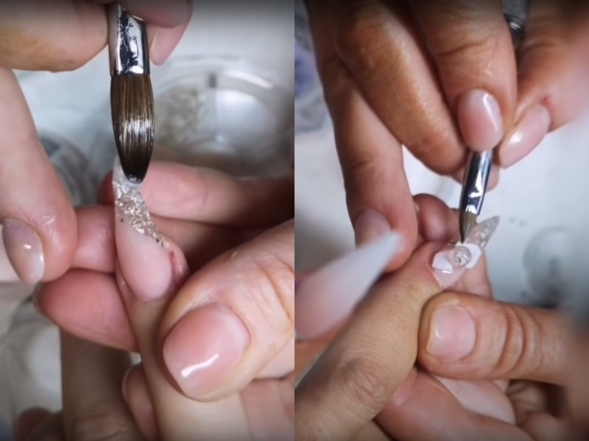 Bride Has Late Father's Ashes Made Into Acrylic Nails For Her Wedding