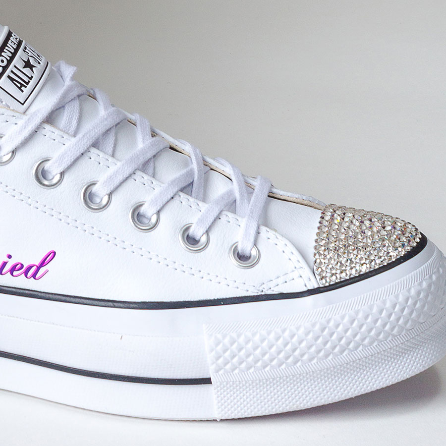 Platform Wedding Shoes l Wedding Converse & Custom Bridal Shoes