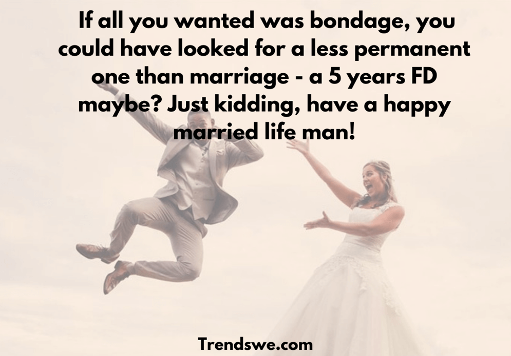 Funny Wedding Quotes & Wishes