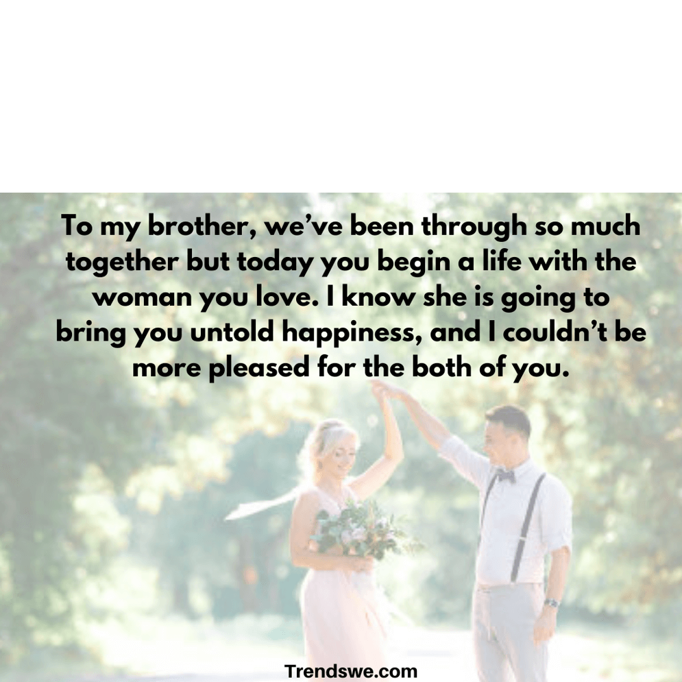 Wedding Quotes & Wishes Brothers
