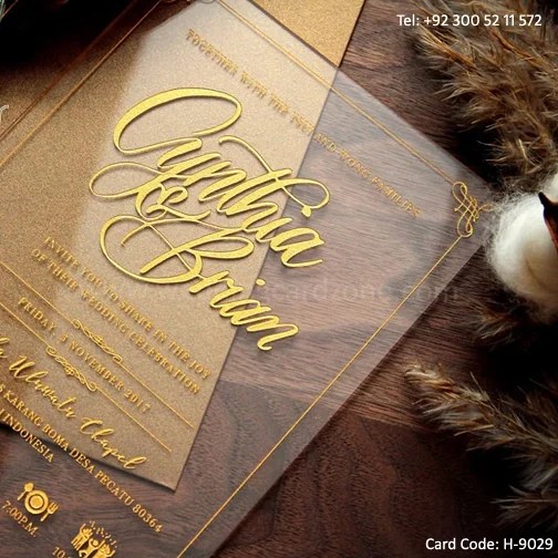 Card Code 9029 Wedding Card Zone