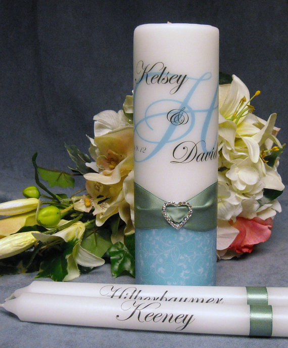 Personalized Swirl Design Unity Candle Wedding Favours Canada Online