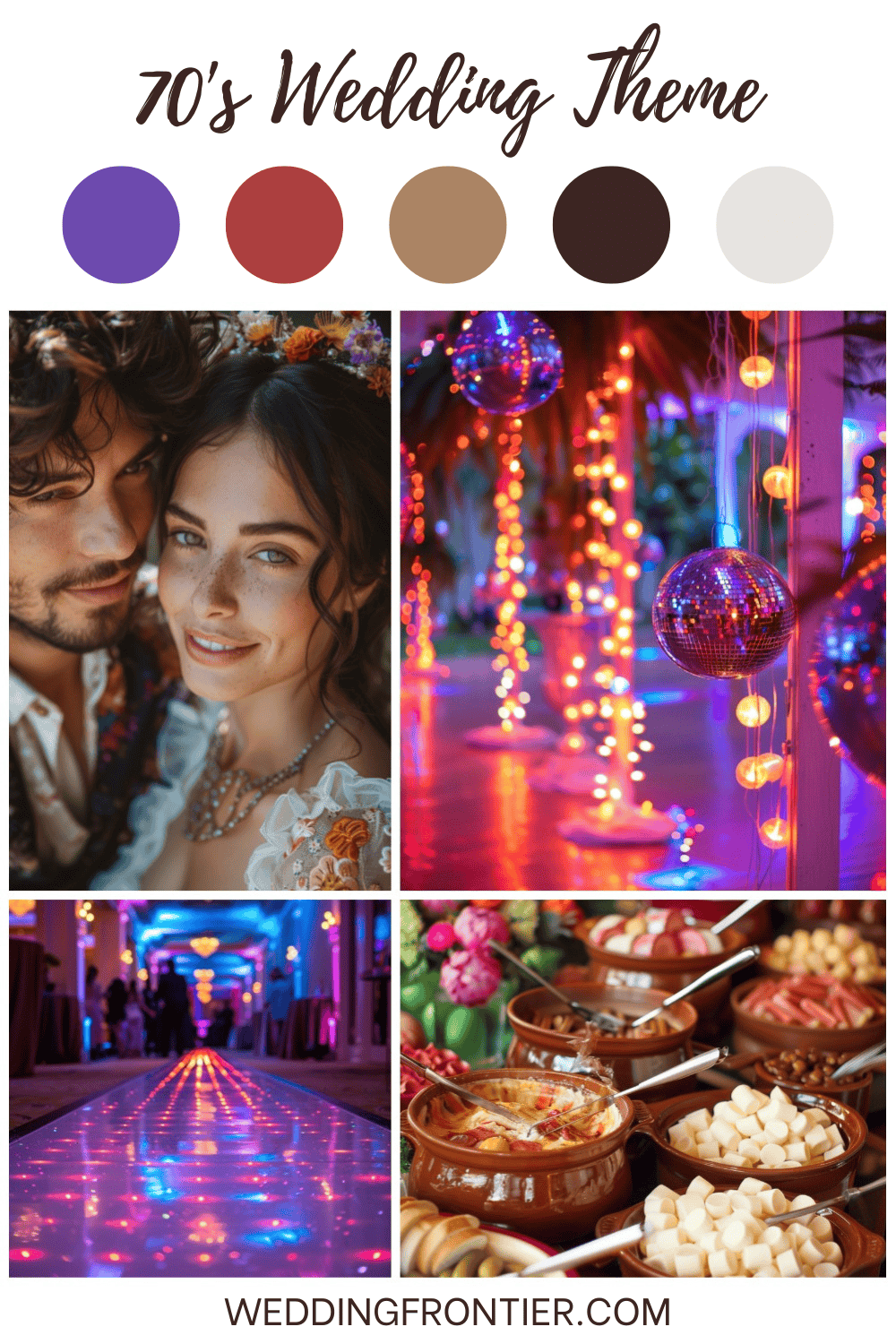 Retro 70s Wedding Theme Ideas for a Groovy Day