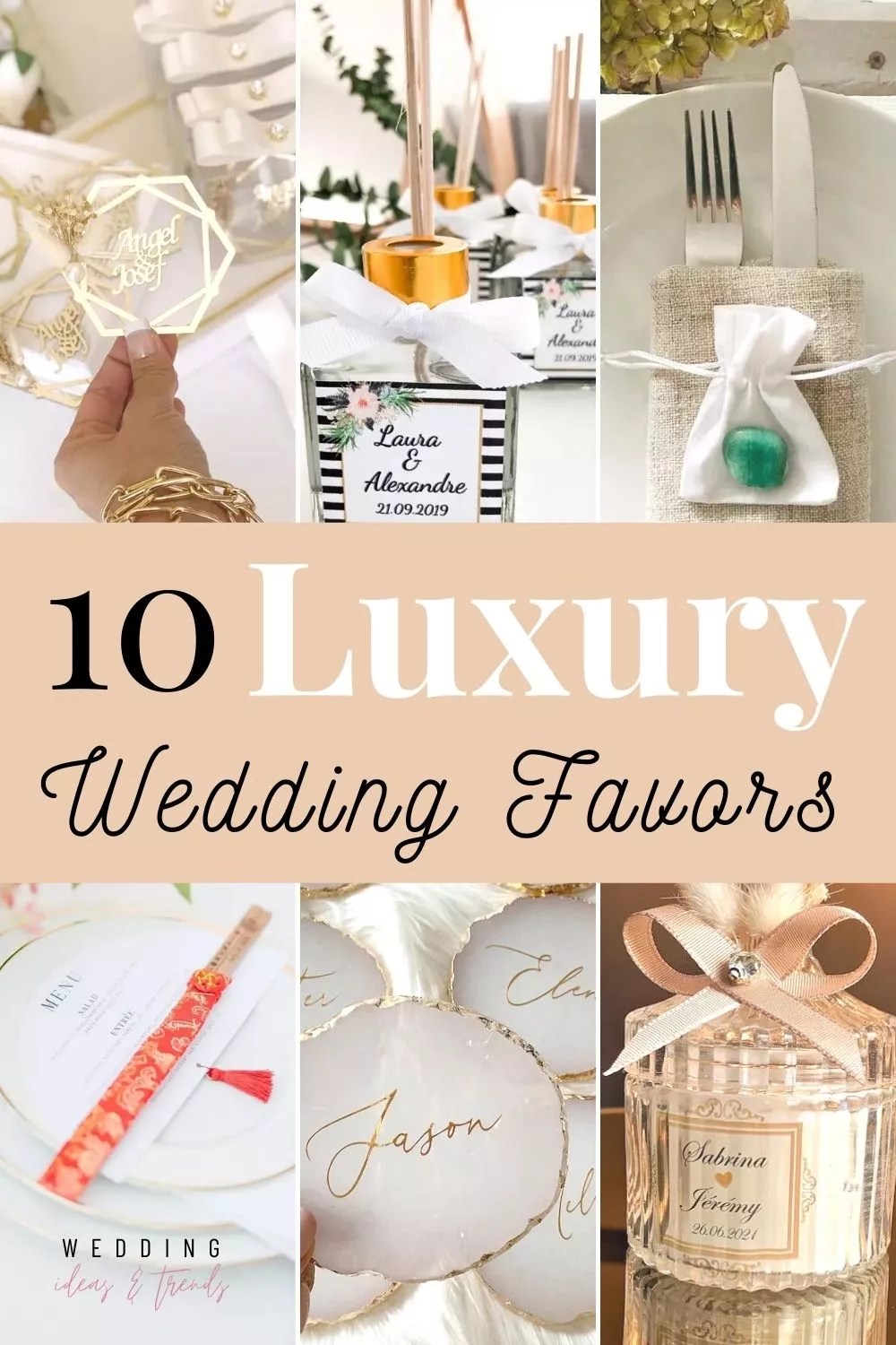 10 Luxury Wedding Favors For An Elegant Wedding wedding ideas