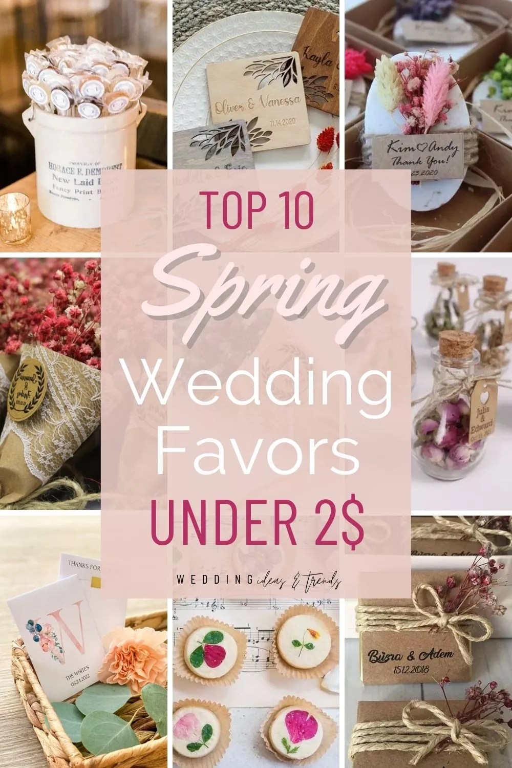 Best Inexpensive Spring Wedding Favors Under 2 wedding ideas