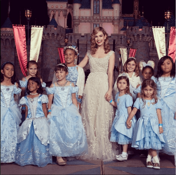 Lily James' Princess Wedding Gowns