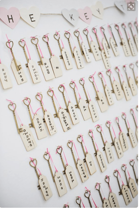 17 Creative wedding table plan ideas from Pinterest Dreams & Gowns