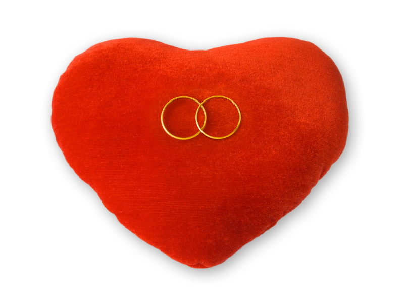 heart ring pillow Wedding Rings Pictures
