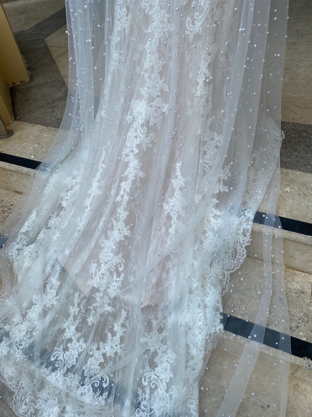 Empress Pearl Veil (cathedral) Wedding Veils Australia