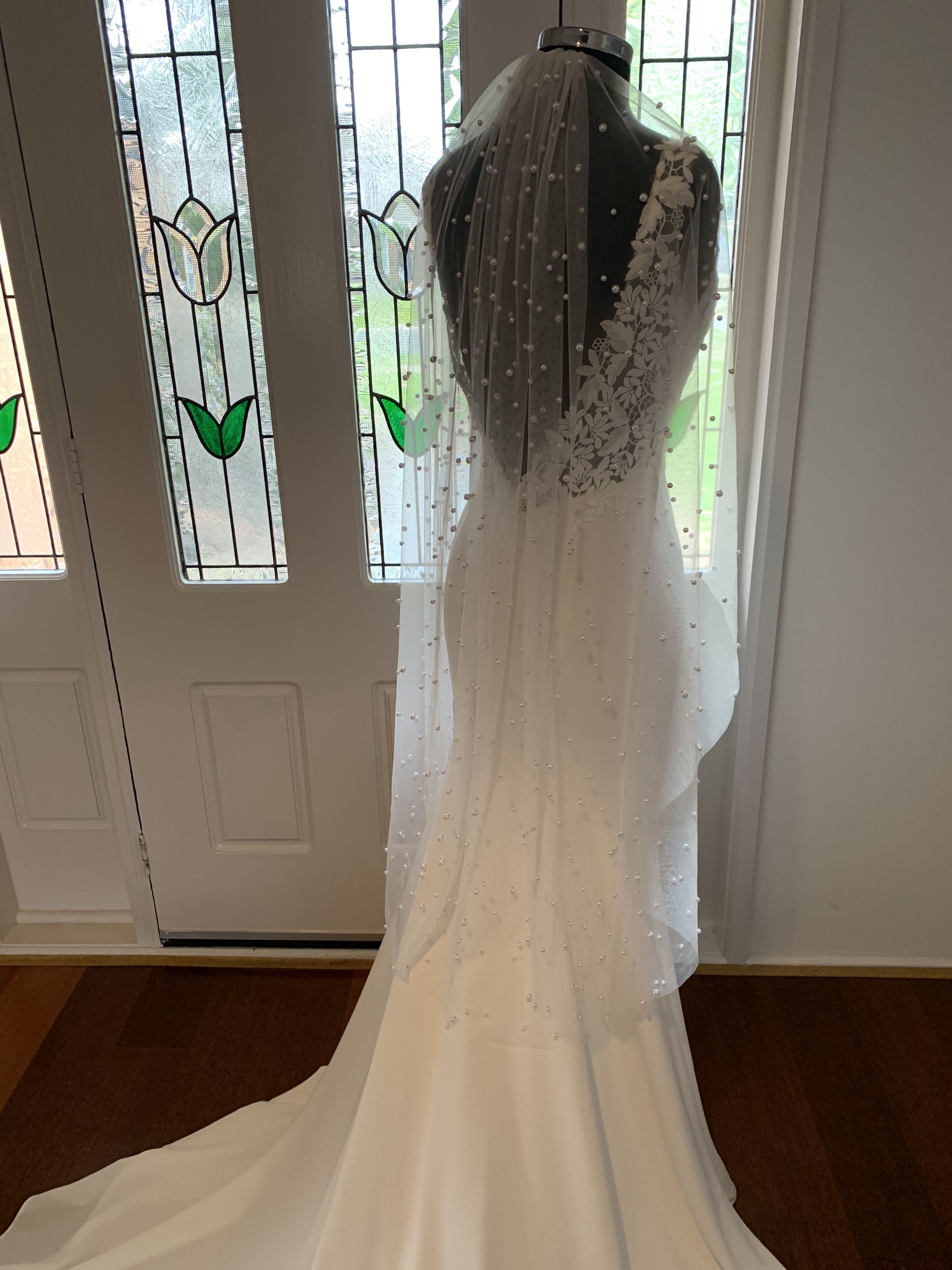 Empress Pearl Veil (three quarter) Wedding Veils Australia
