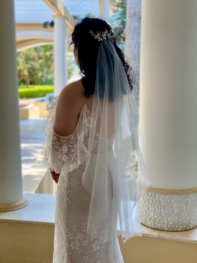 Eden Sheer Veil Single Tier Veil Wedding Veils Australia
