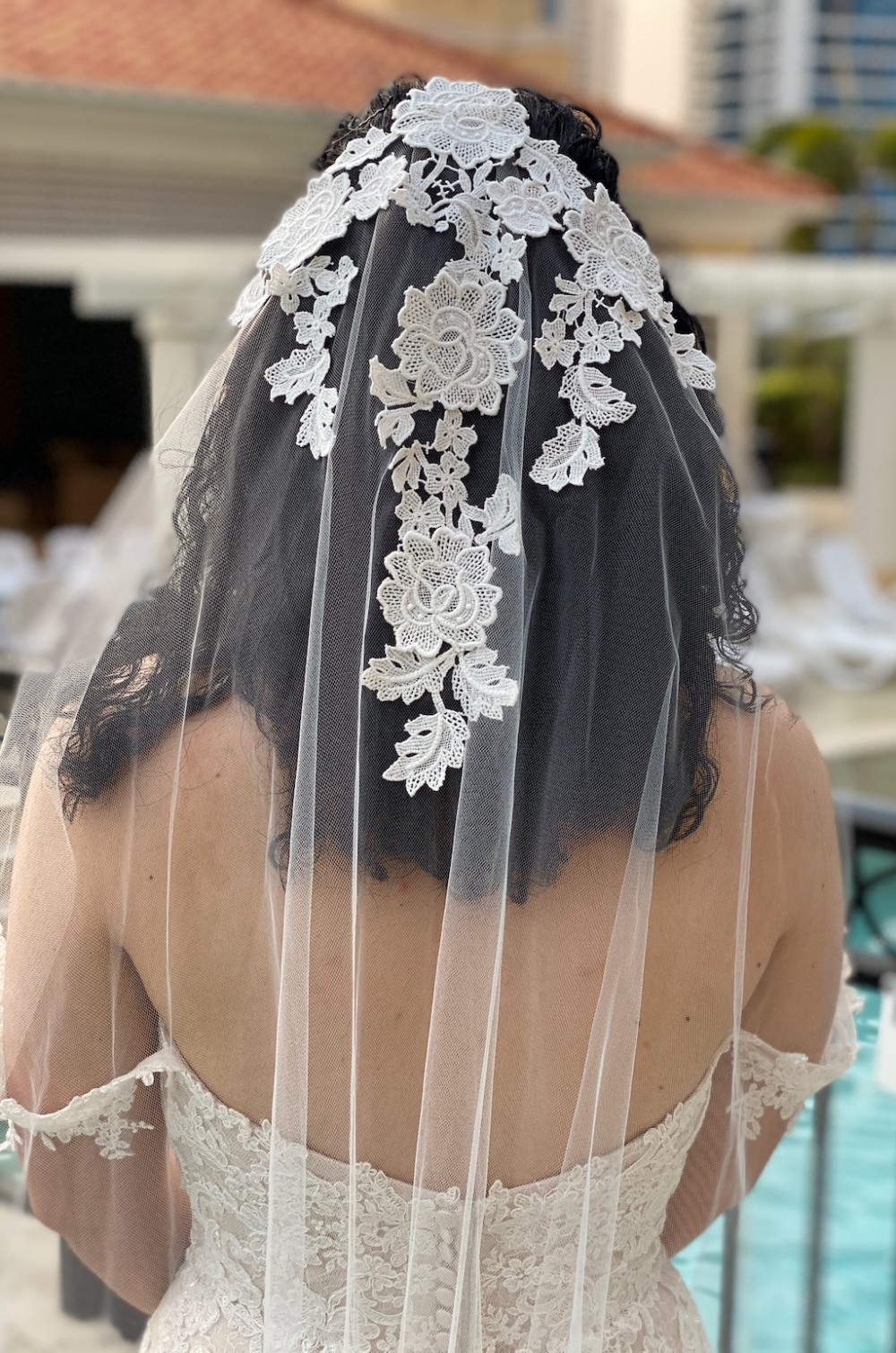 Willow Floral Lace Veil Wedding Veils