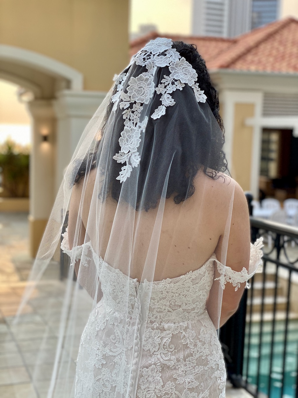 Willow Floral Lace Veil Wedding Veils