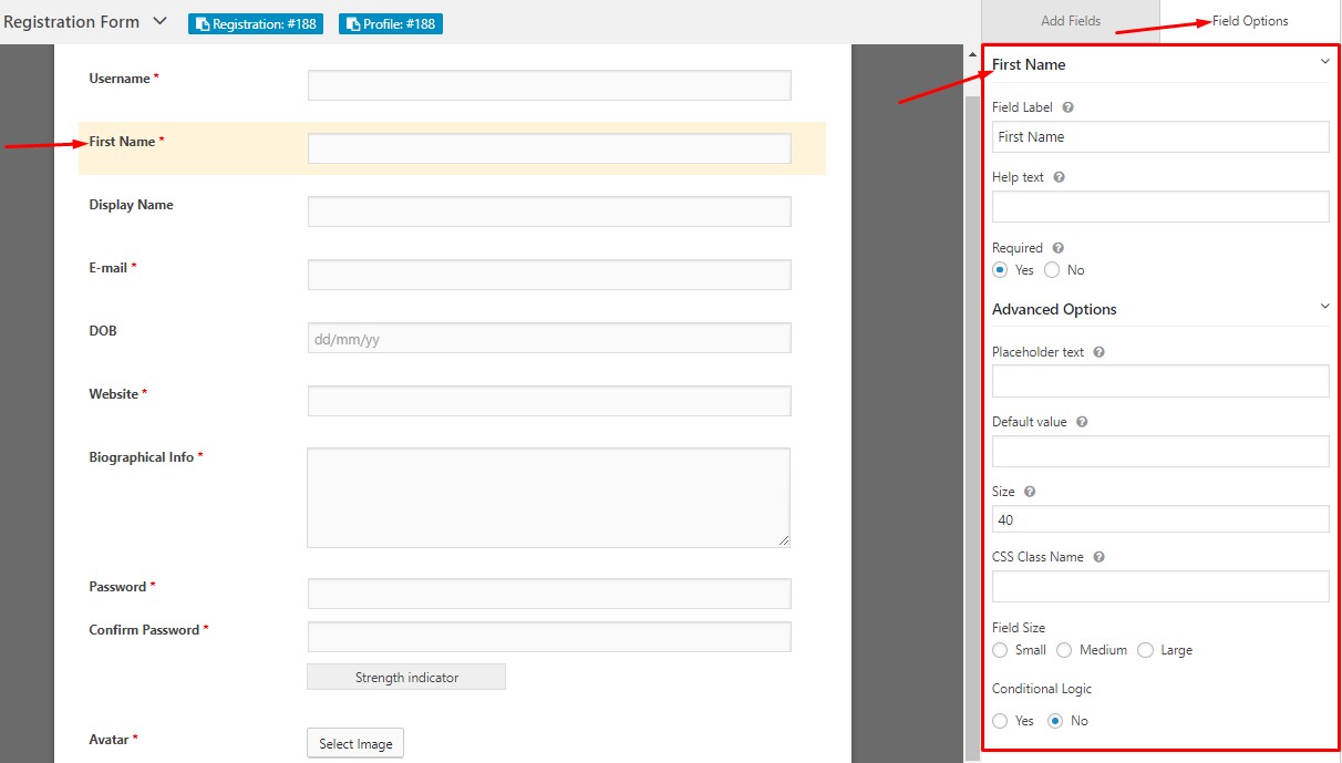 Available User Field Elements weDevs Available User Field Elements weDevs