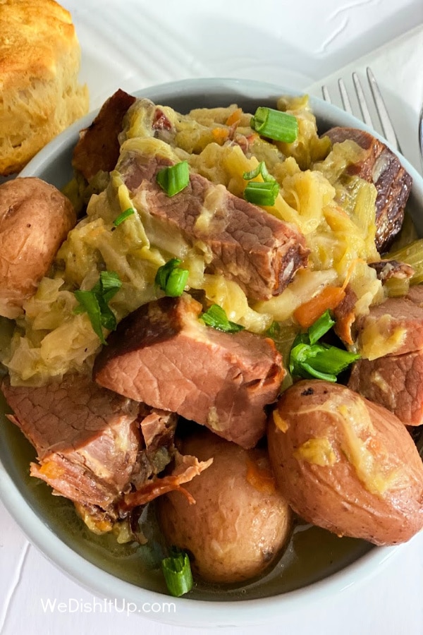 New England Boiled Dinner With Ham In Crock Pot madathos