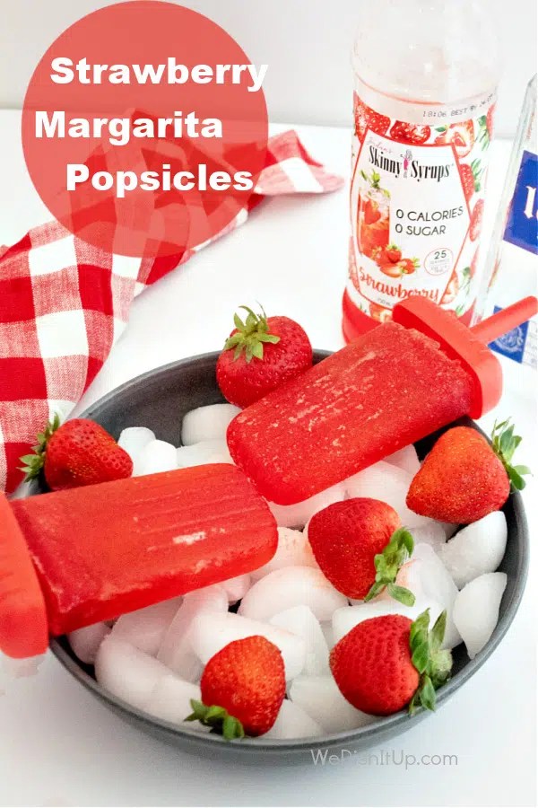 Ultimate Strawberry Margarita Popsicles (Ice Pops) Ultimate Strawberry