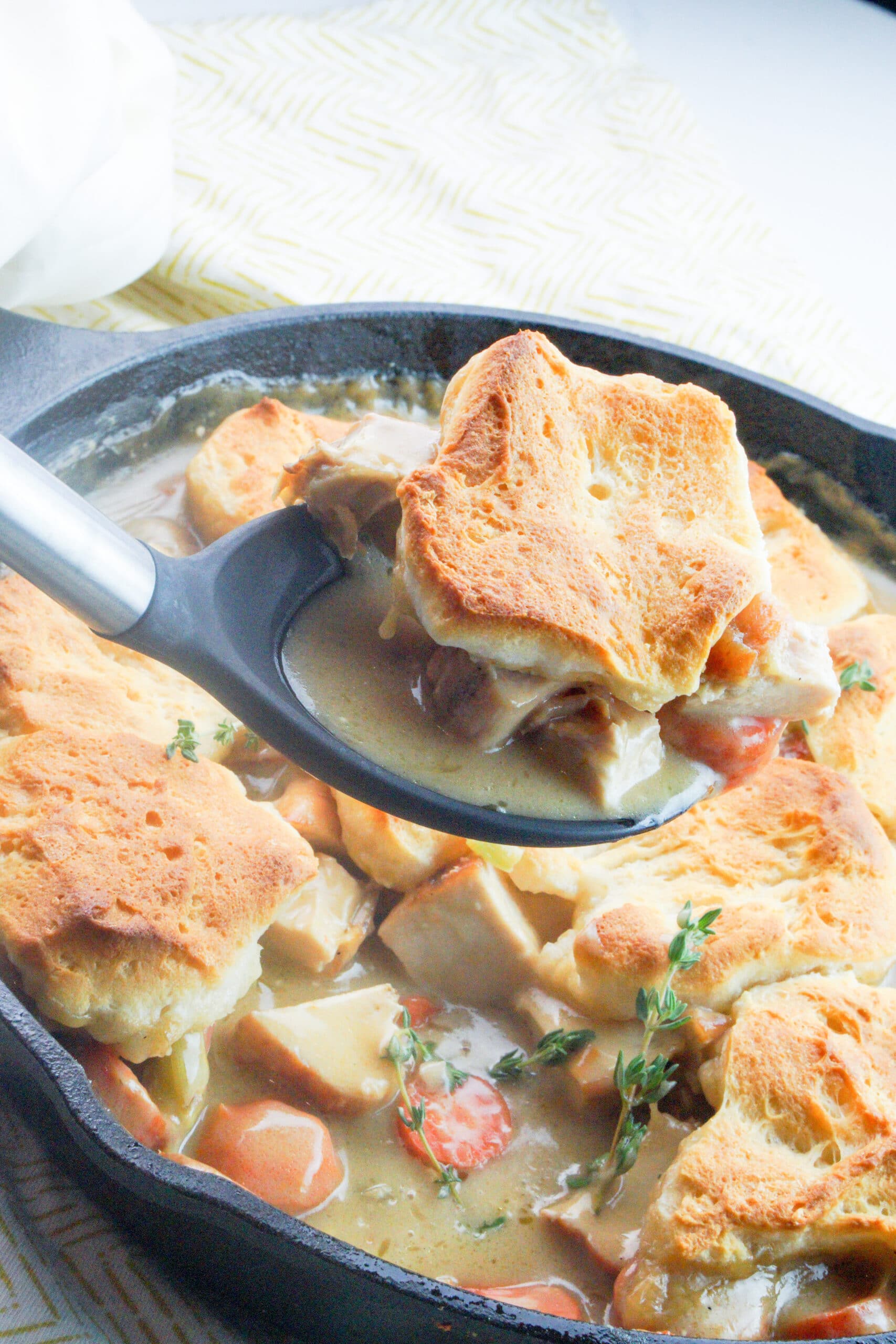 Chicken Pot Pie Cast Iron Skillet