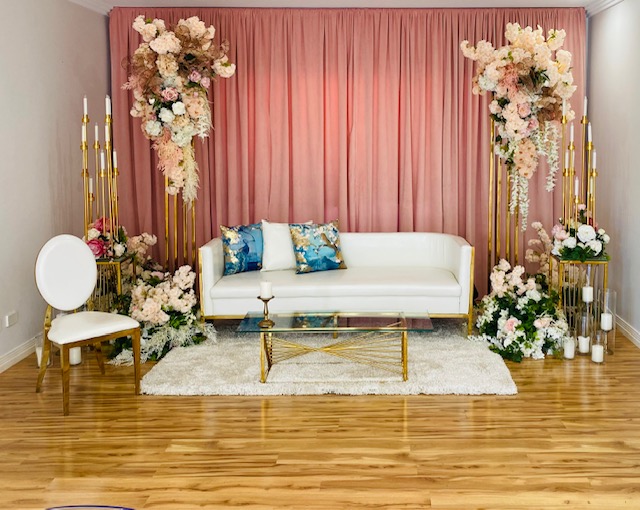 Pink Velvet Backdrop wedstyle wedding & event styling & planning
