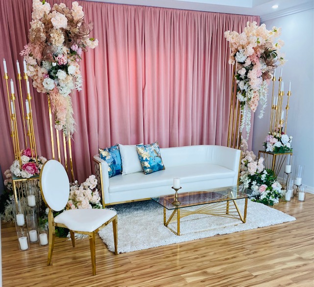 Pink Velvet Backdrop wedstyle wedding & event styling & planning