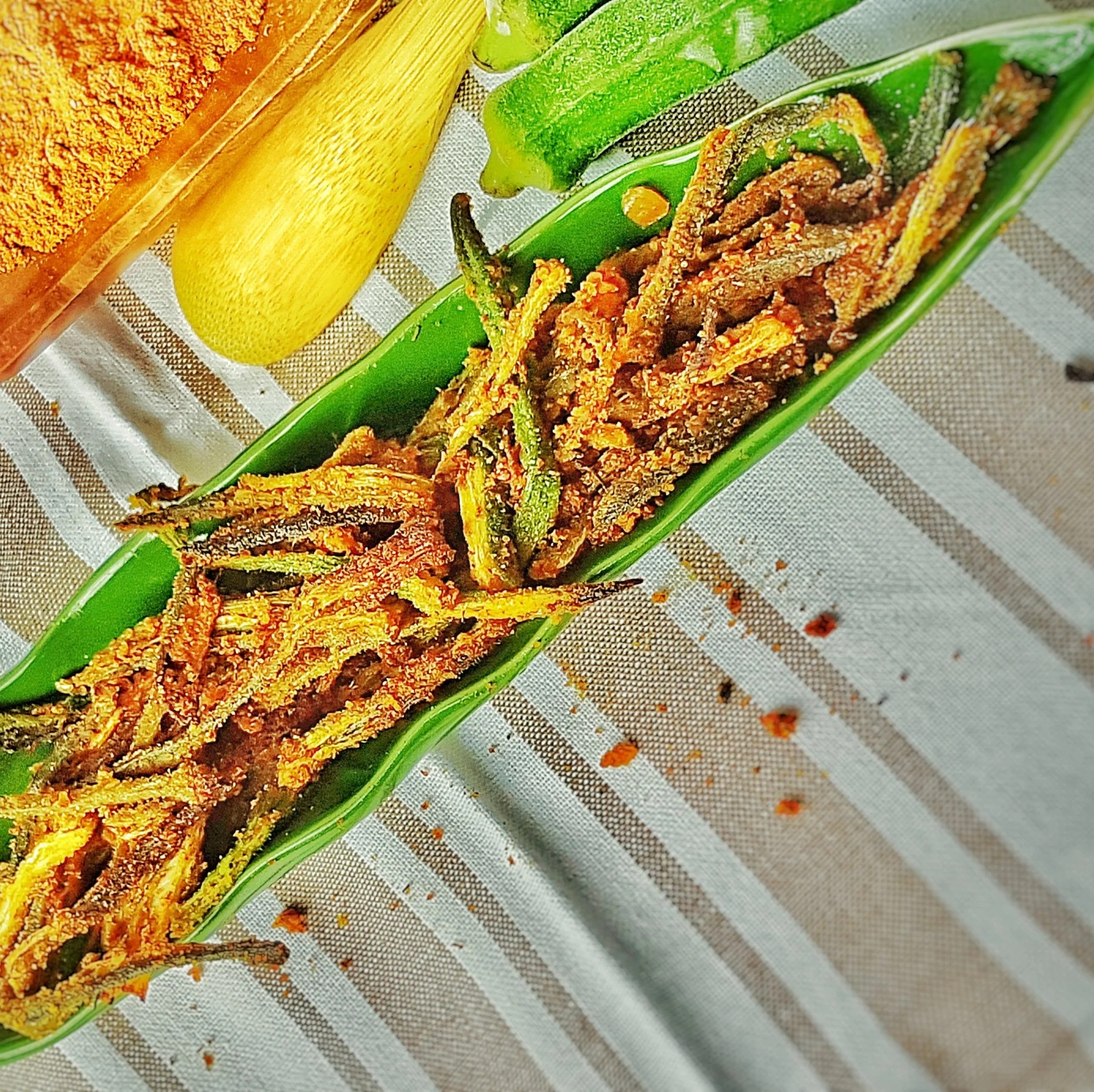 Lowcarb Kurkuri Okra Recipe (Vegan) We Eat At Last