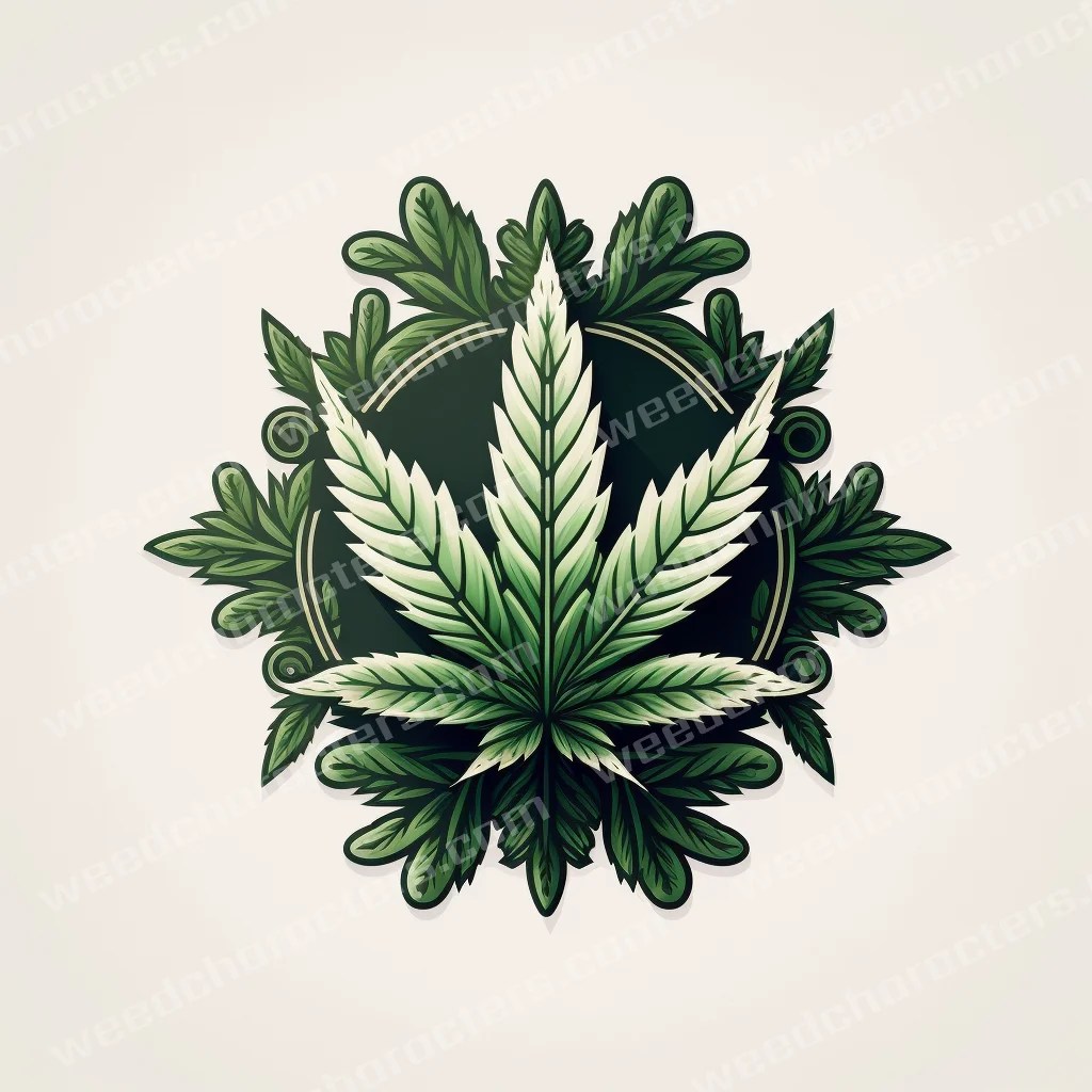 Cannabis Logo Weed Leaf Design Weed Characters & Graphic Designs