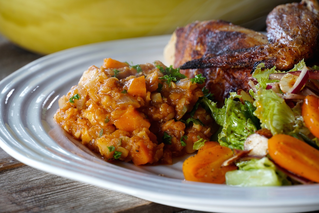 Red Lentil Side Dish Weekend at the Cottage