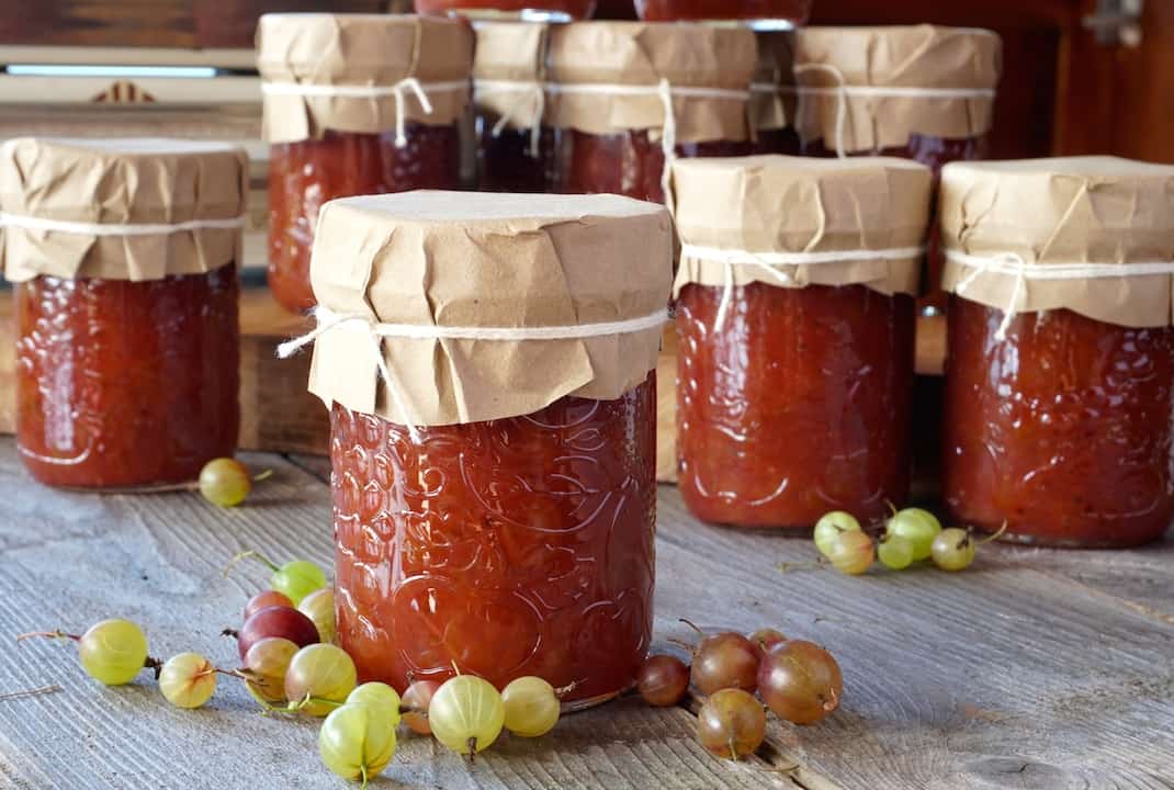 Homemade Gooseberry Jam Weekend at the Cottage