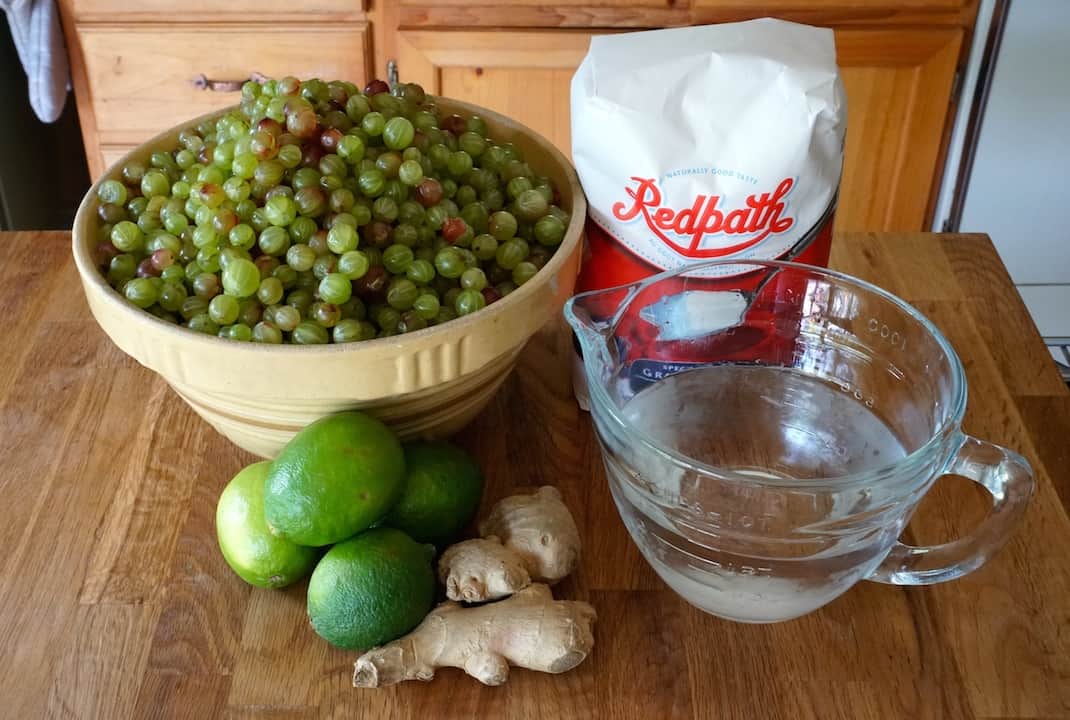Homemade Gooseberry Jam Weekend at the Cottage