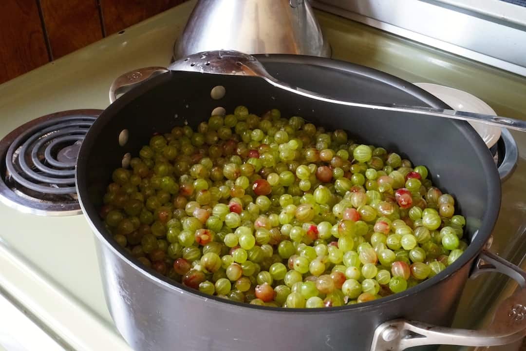 Homemade Gooseberry Jam Weekend at the Cottage