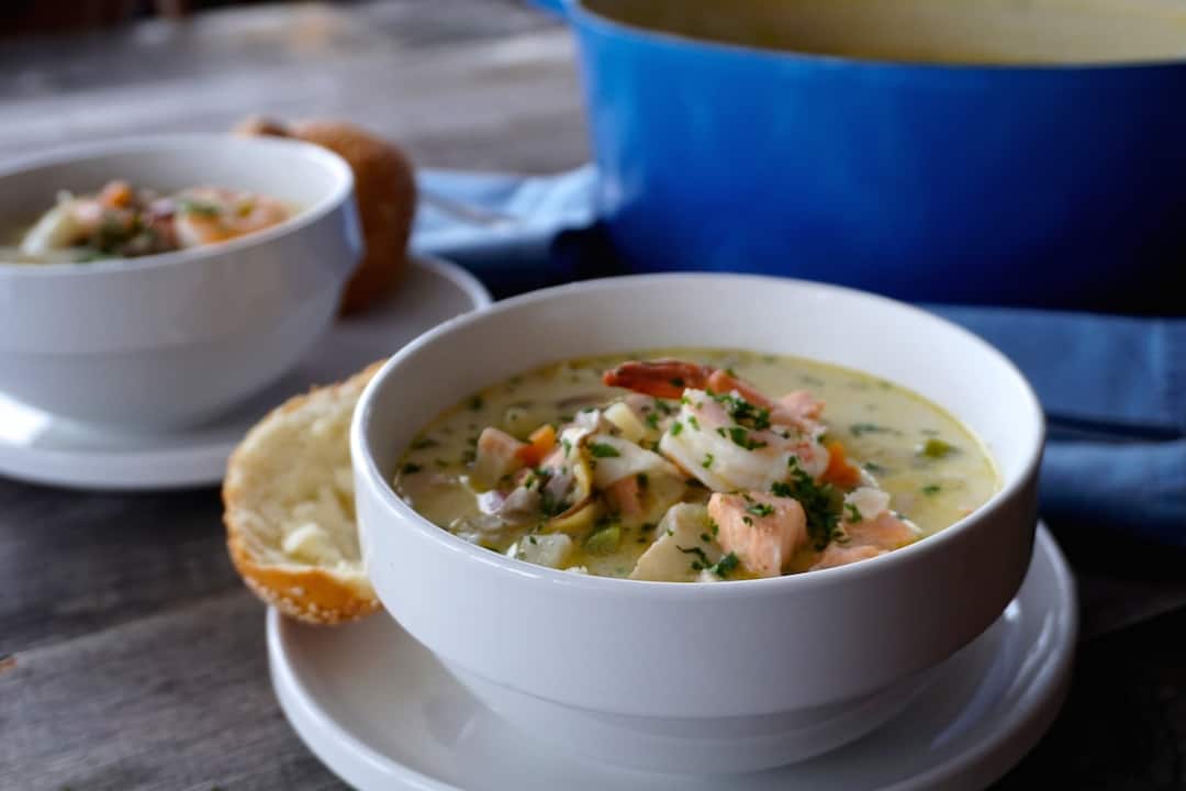 Creamy Seafood Chowder Weekend at the Cottage