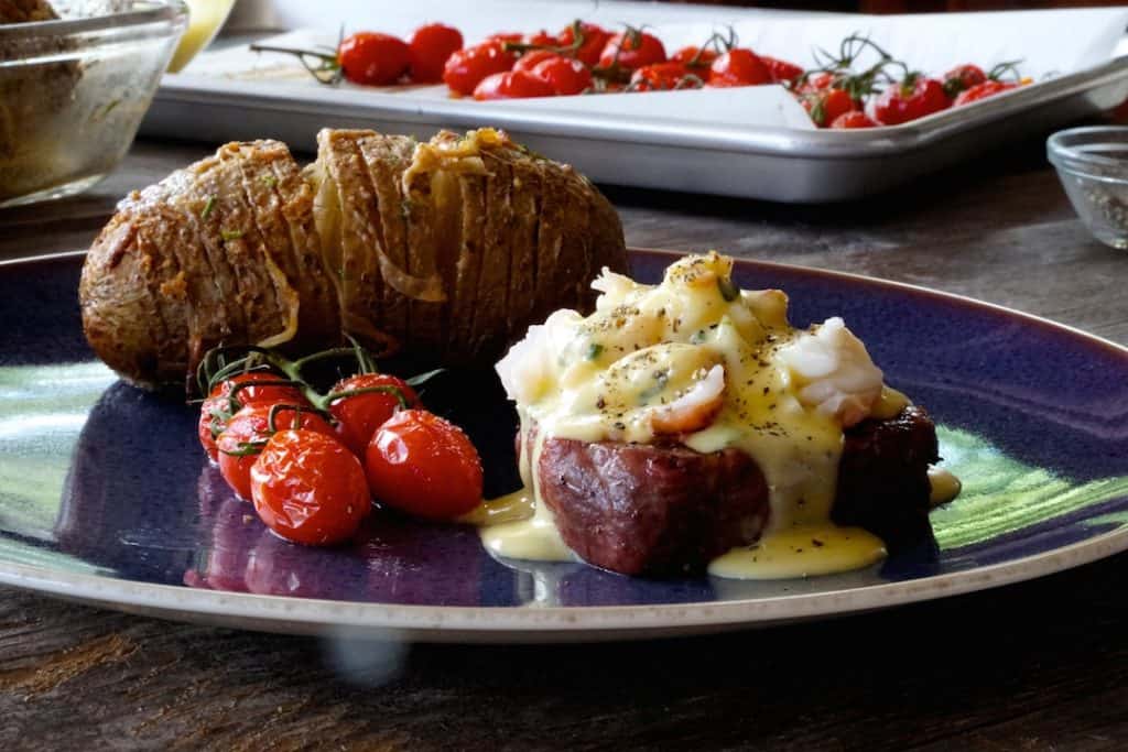 Grilled Filet Mignon with Lobster and Béarnaise Weekend at the Cottage