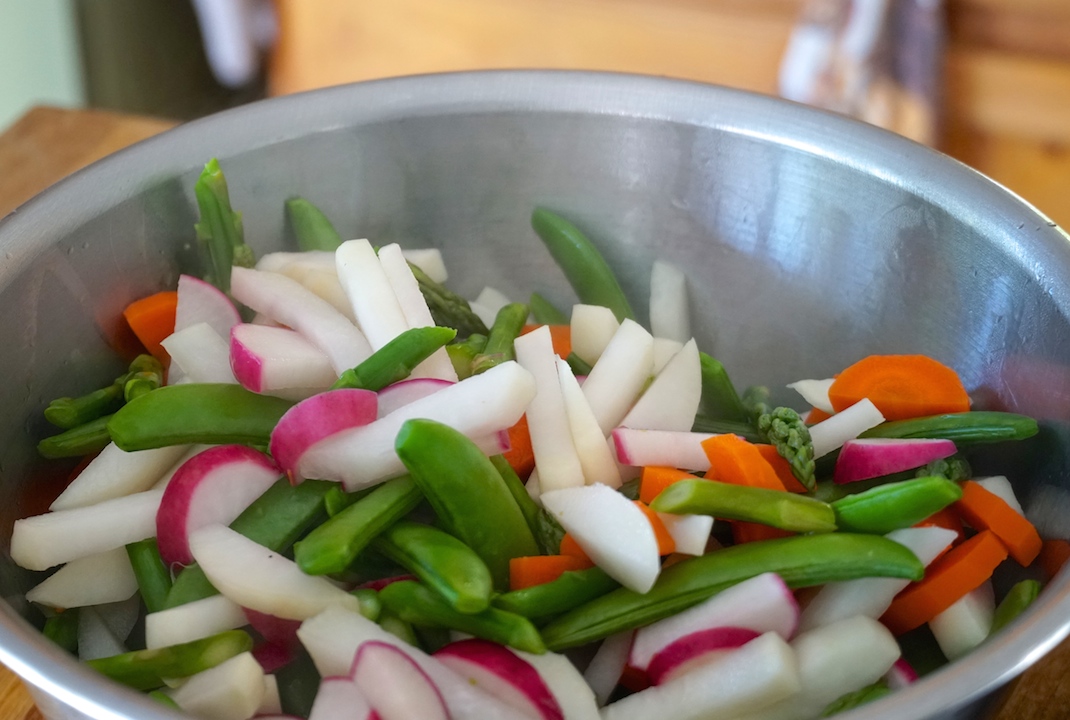 Buttered Vegetables Weekend at the Cottage