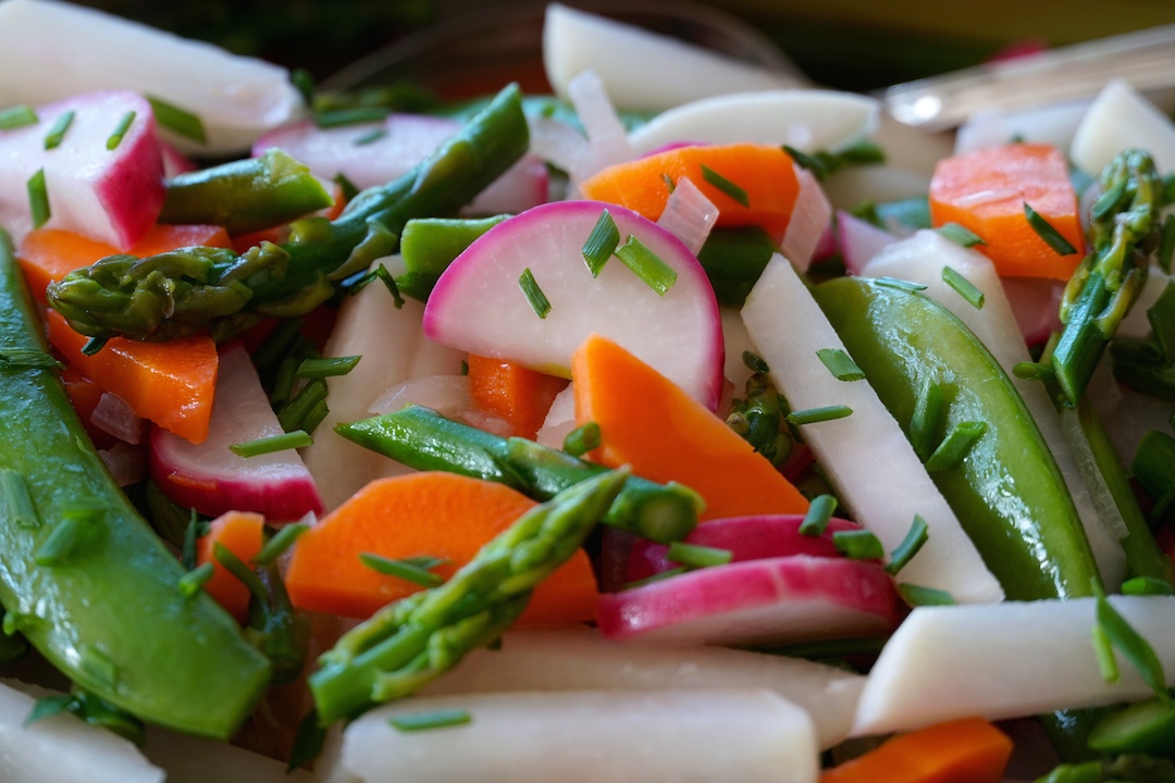 Buttered Vegetables Weekend at the Cottage